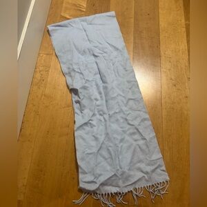 Uniqlo pale blue Scarf with Fringe